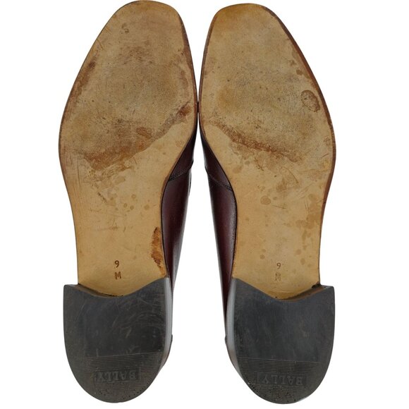 NEW Vintage Continentals Bally Swiss Dress Shoe 9 Brown Leather Loafer Old Stock main image 10